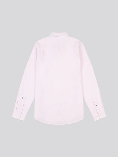 Oxford stripe LS Shirt - Tickled Pink
