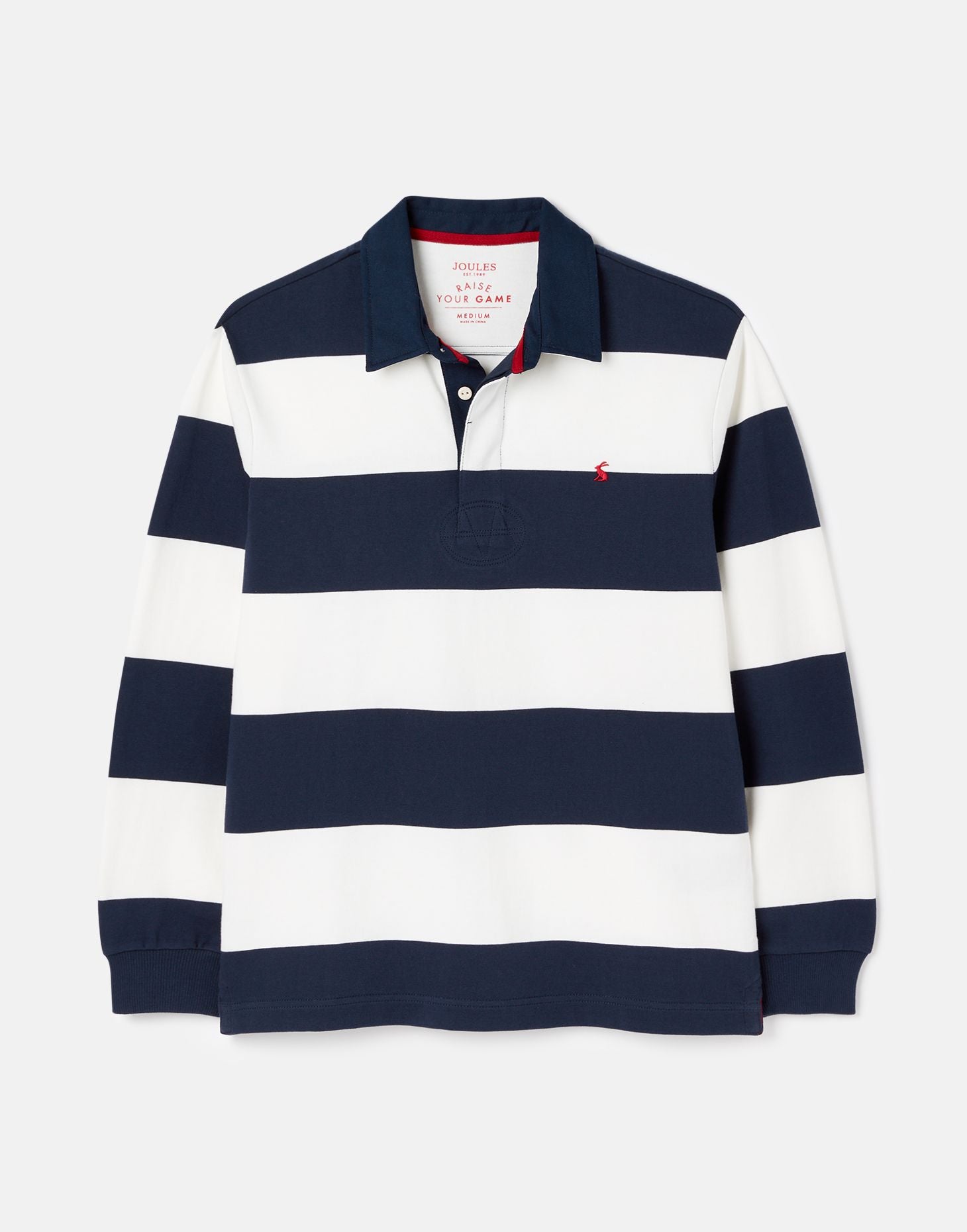 Men's Onside Rugby Shirt - NAVY CREAM STRIPE