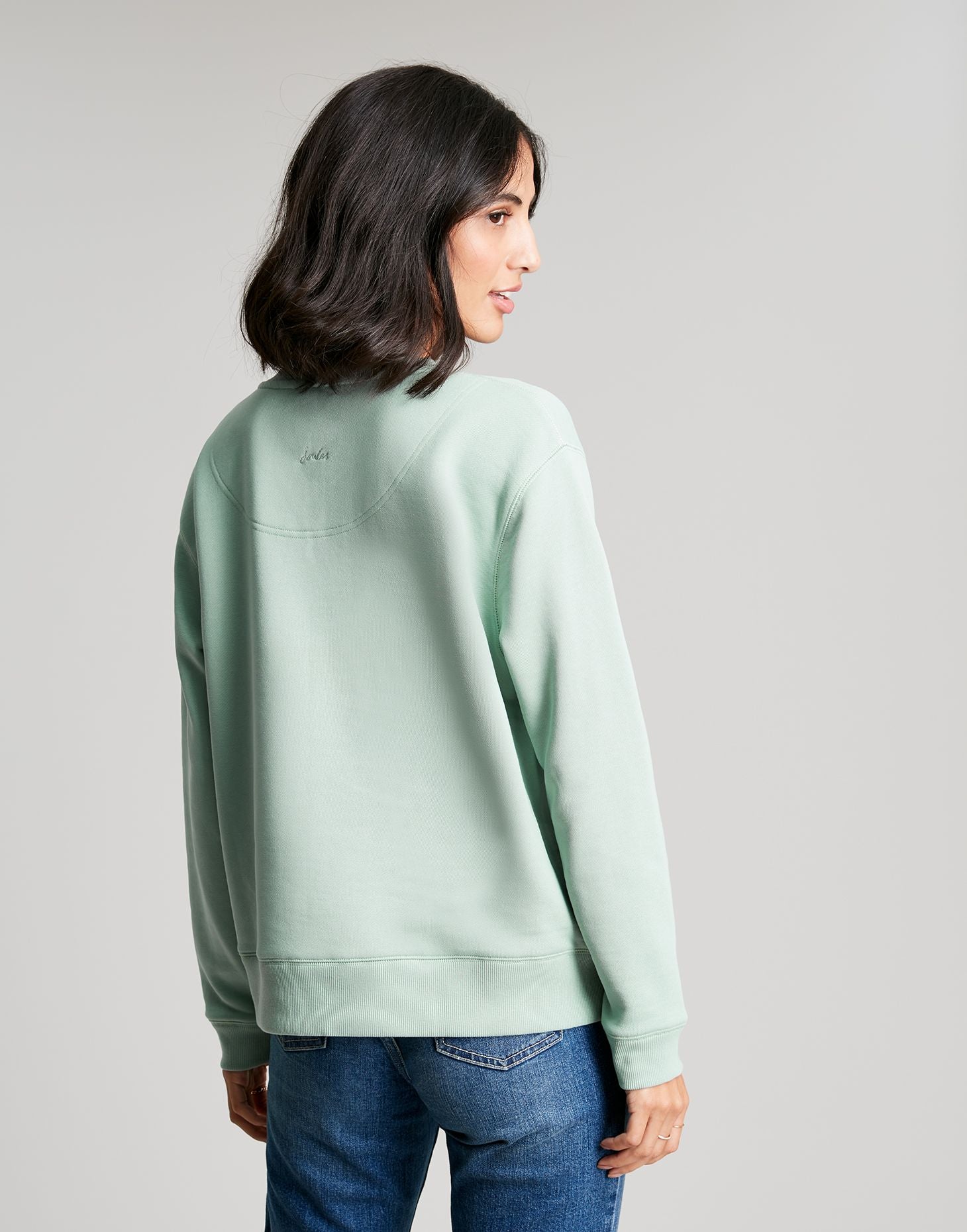 Women's Monique Dyed Crew Neck Sweatshirt - SOFT GREEN