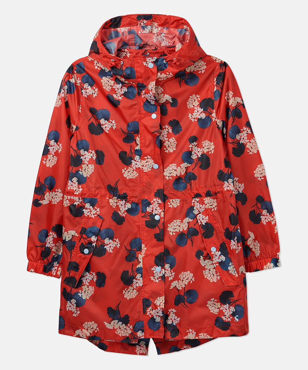 Golightly Printed Waterproof Packaway - Red Lily Pad
