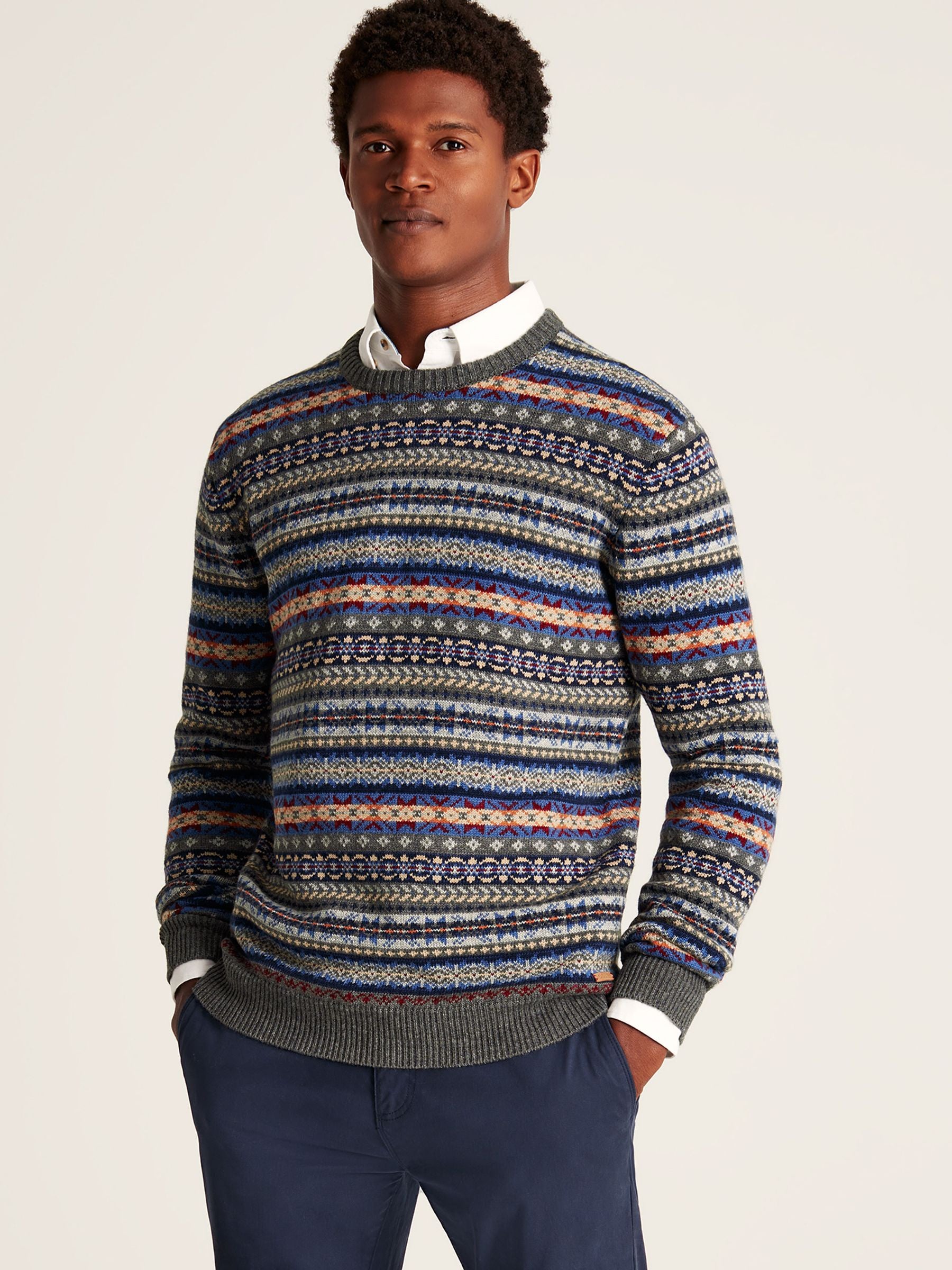 Fair Isle Jumper - Grey