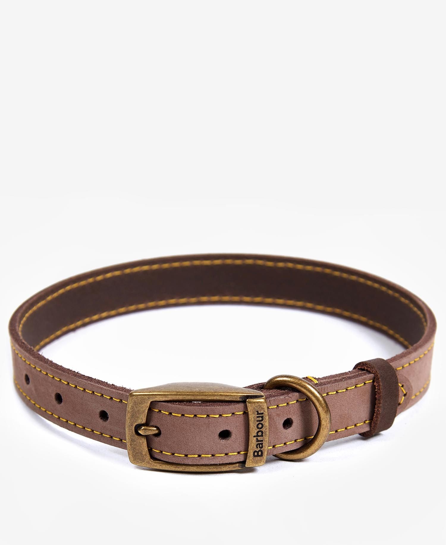Leather Dog collar - Brown