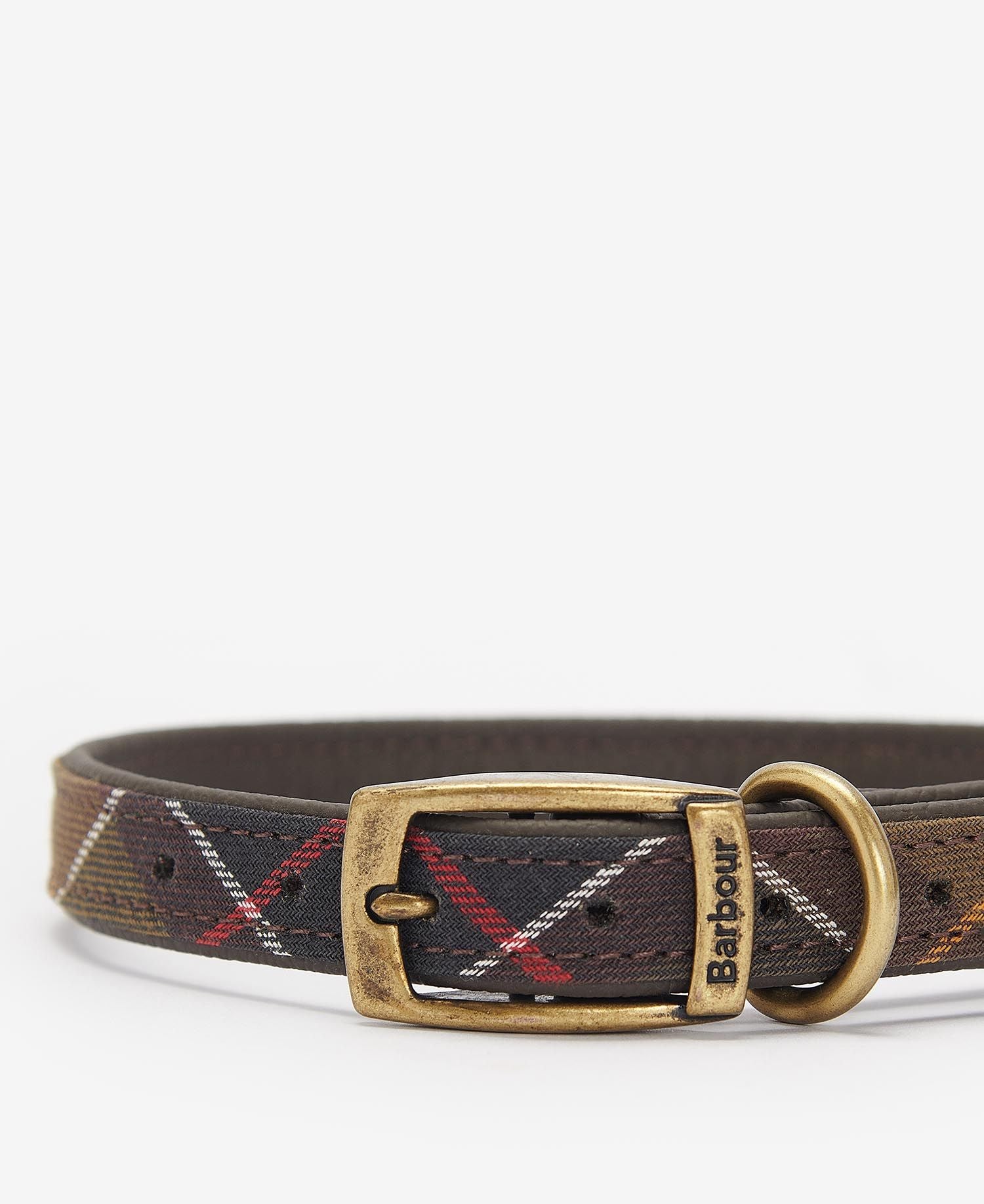 Tartan Leather Dog Collar - Classic Tartan