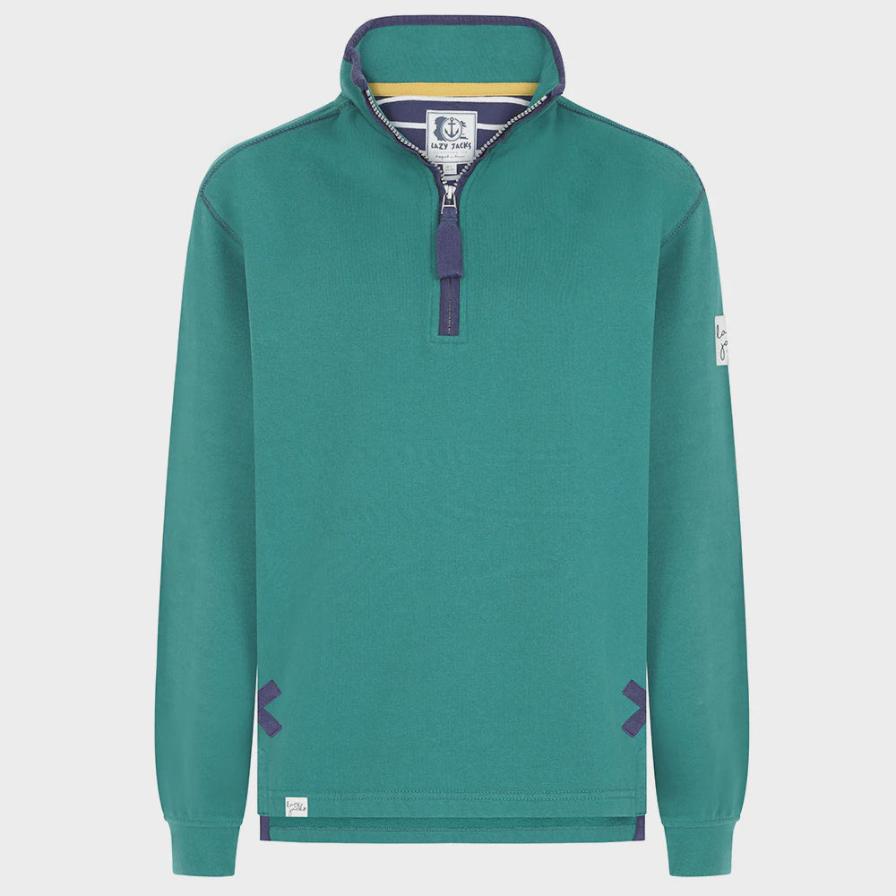Super Soft 1/4 Zip Sweatshirt - Emerald