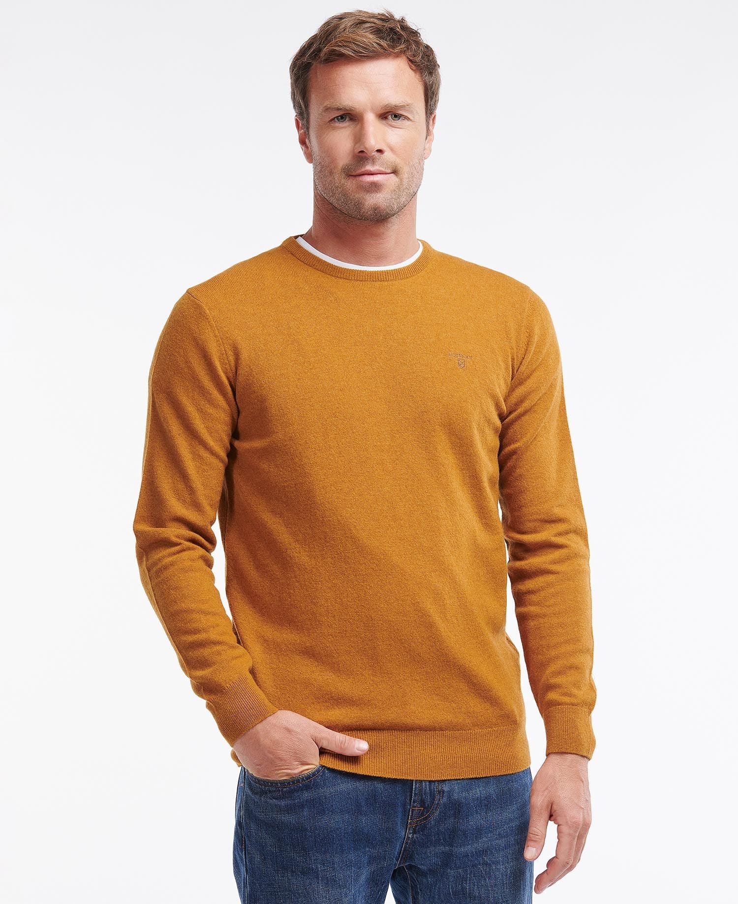 Essential Lambswool Crew Neck Sweater - Dark Copper