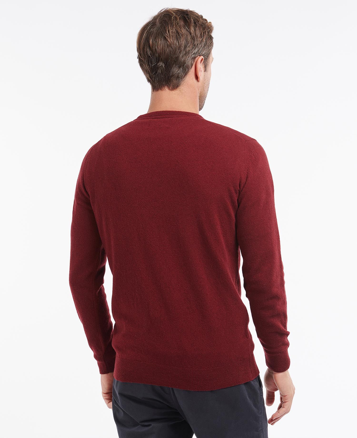 Essential Lambswool Crew - Ruby