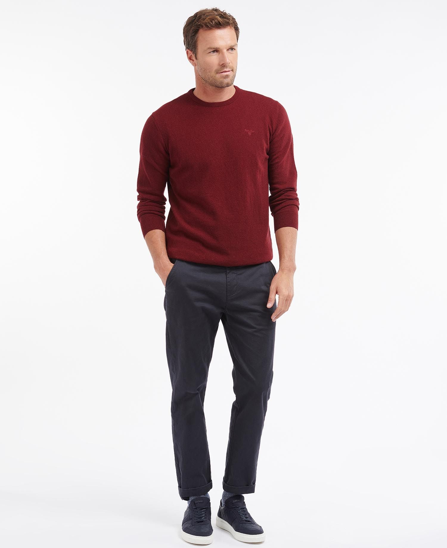 Essential Lambswool Crew - Ruby