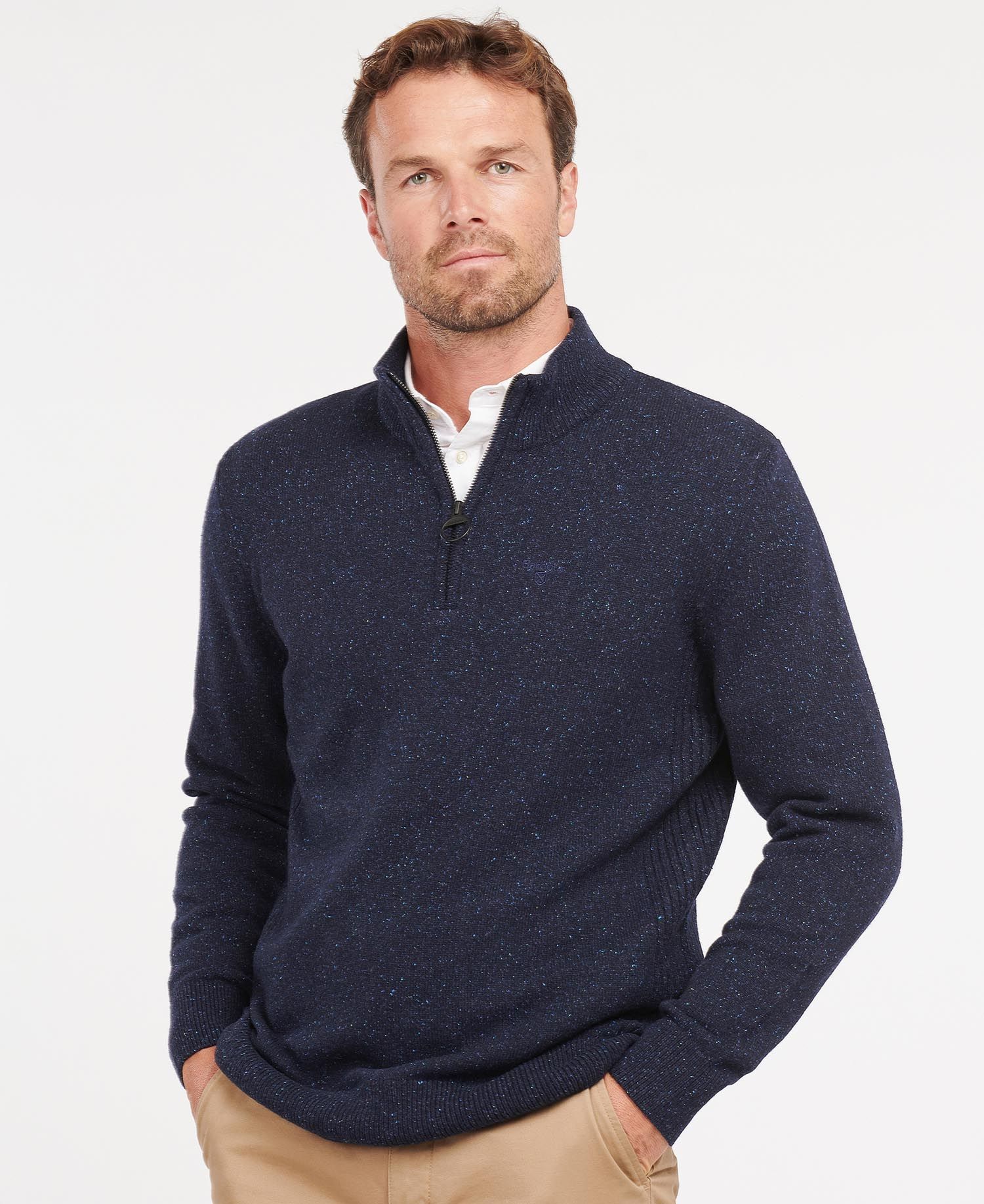 Essential Tisbury Half-Zip Jumper - Navy