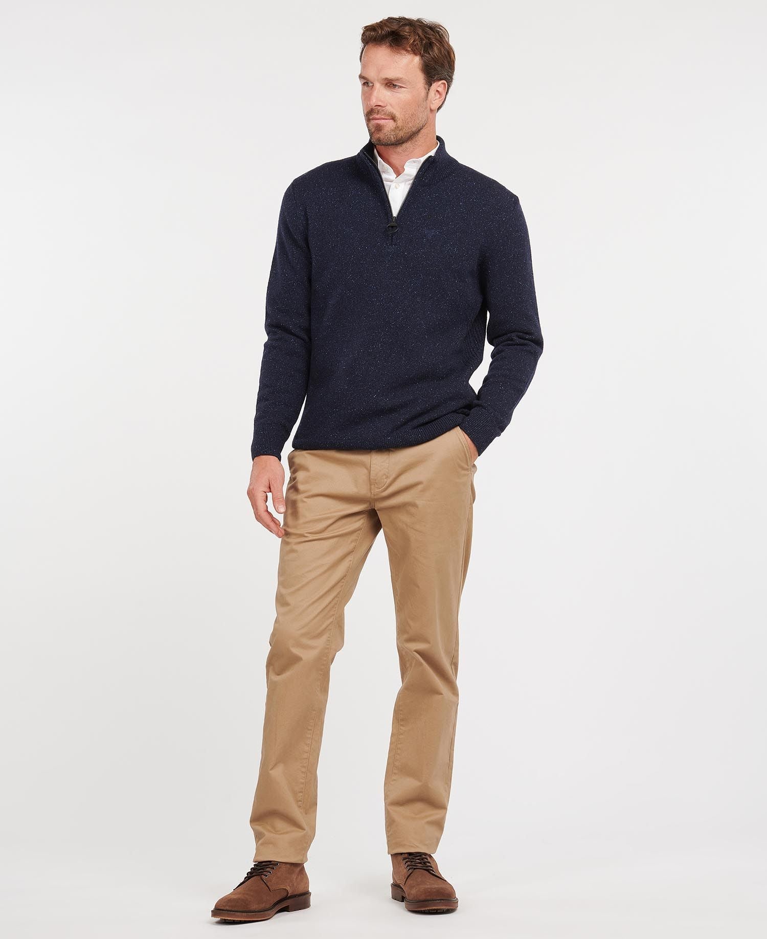 Essential Tisbury Half-Zip Jumper - Navy
