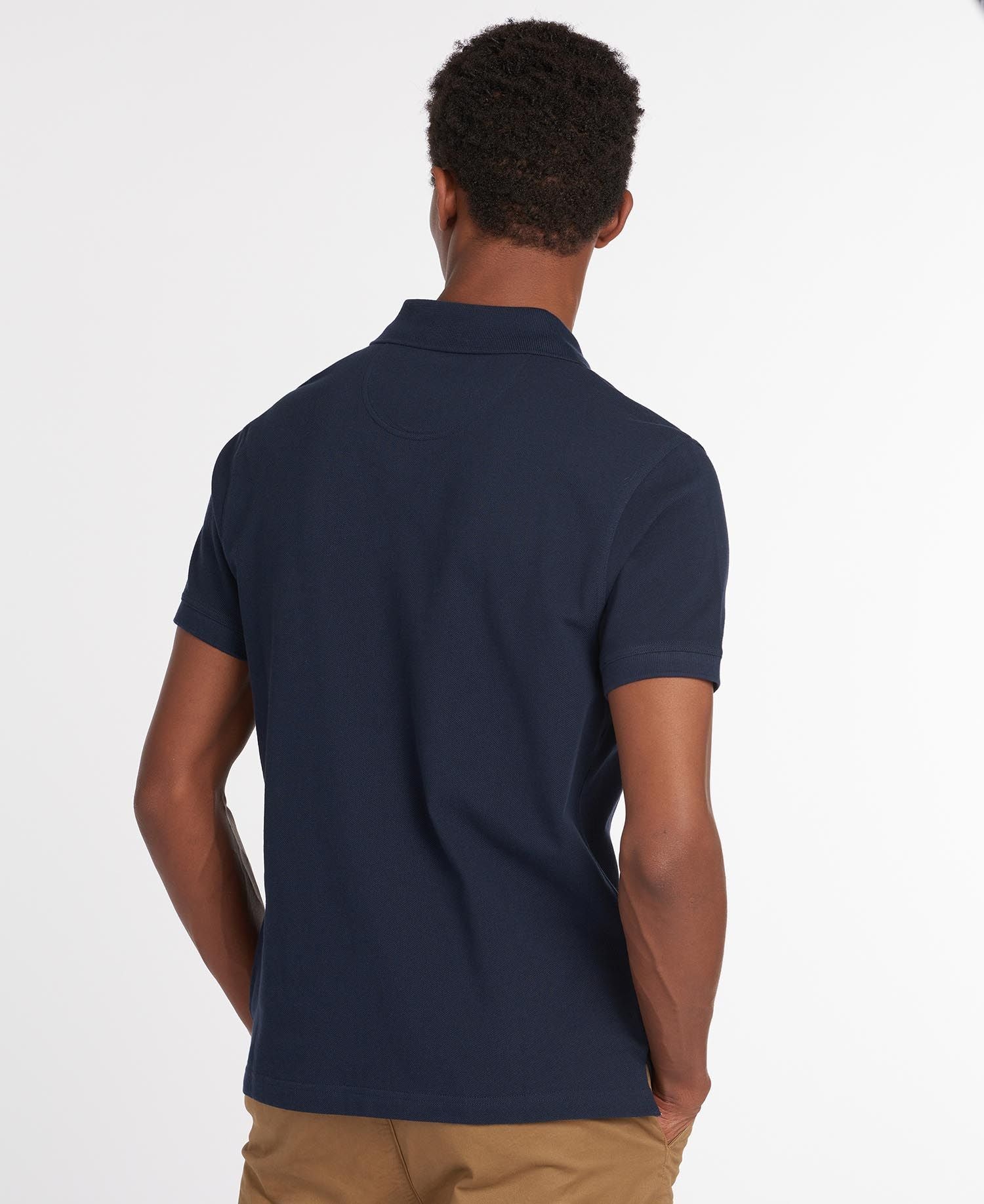 Tartan Pique Polo - New Navy