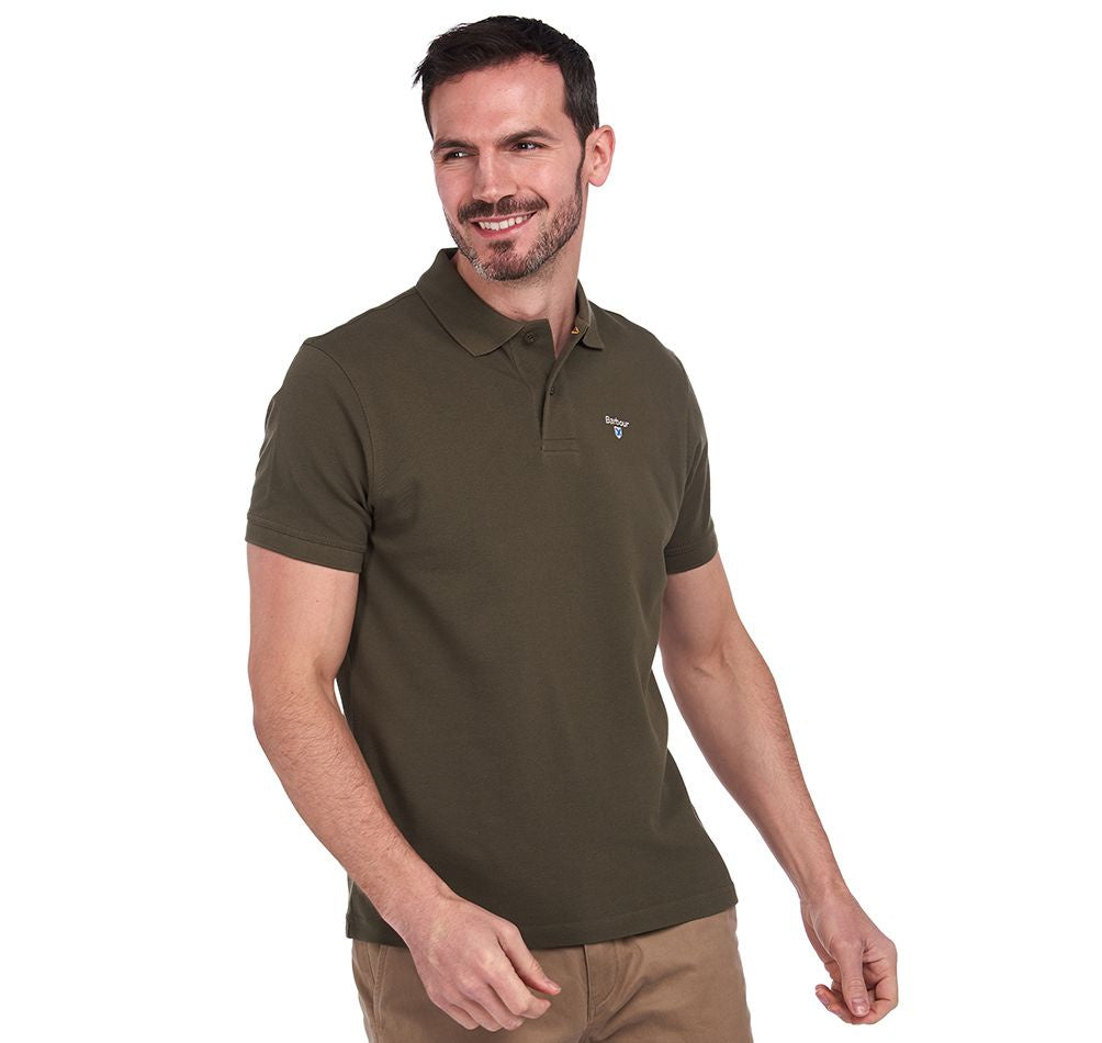 Men's Sports Mix Polo - Dark Olive