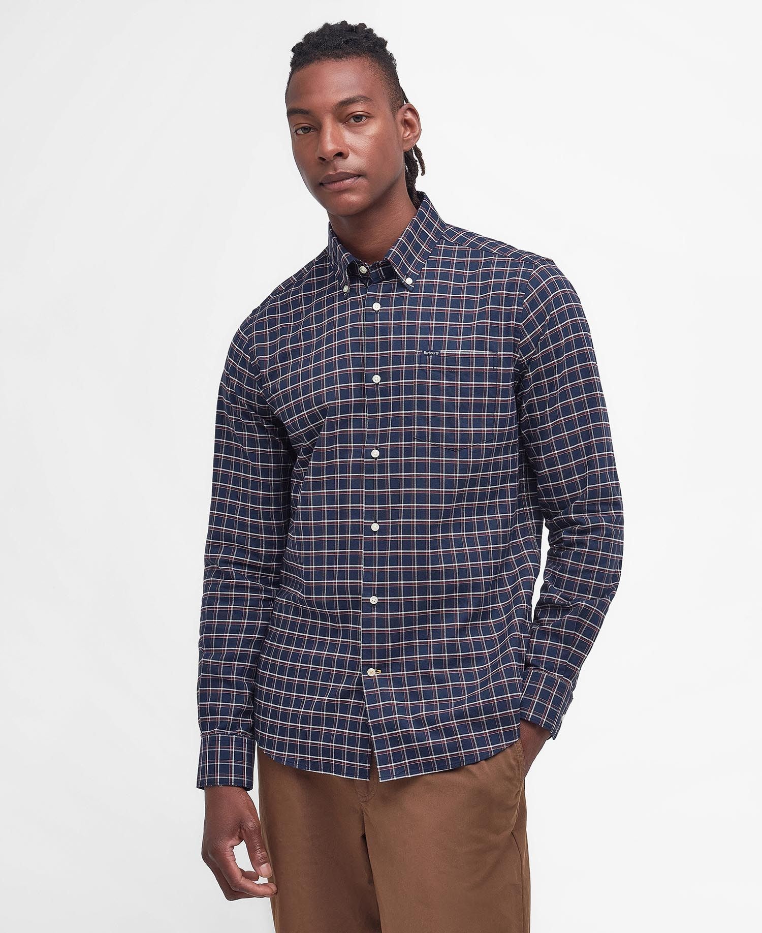Harthope Tailored Shirt Classic Navy1
