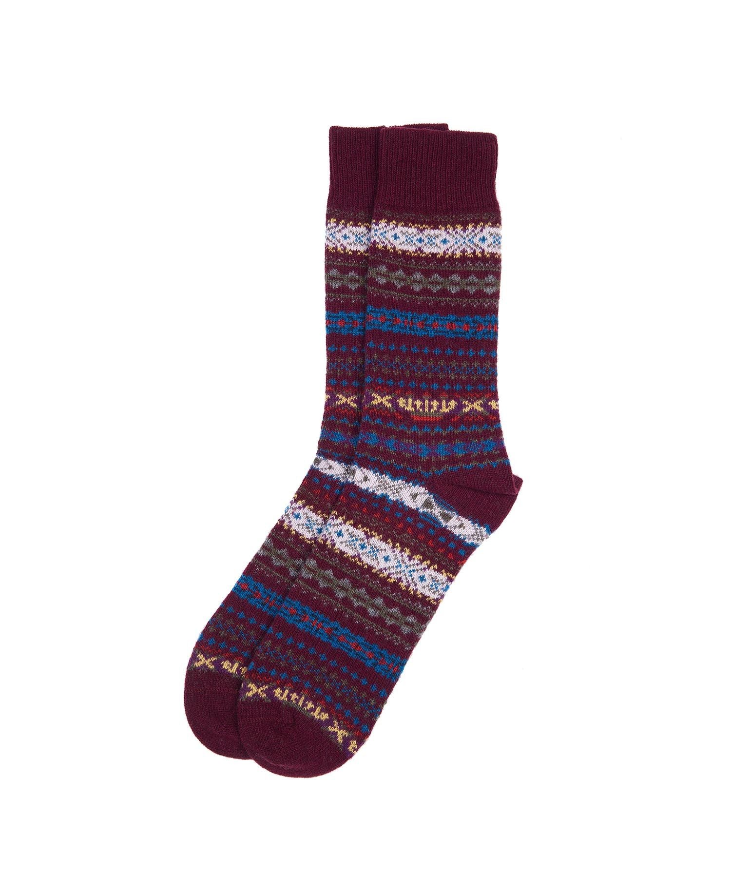 Men's Boyd Socks - Burgundy