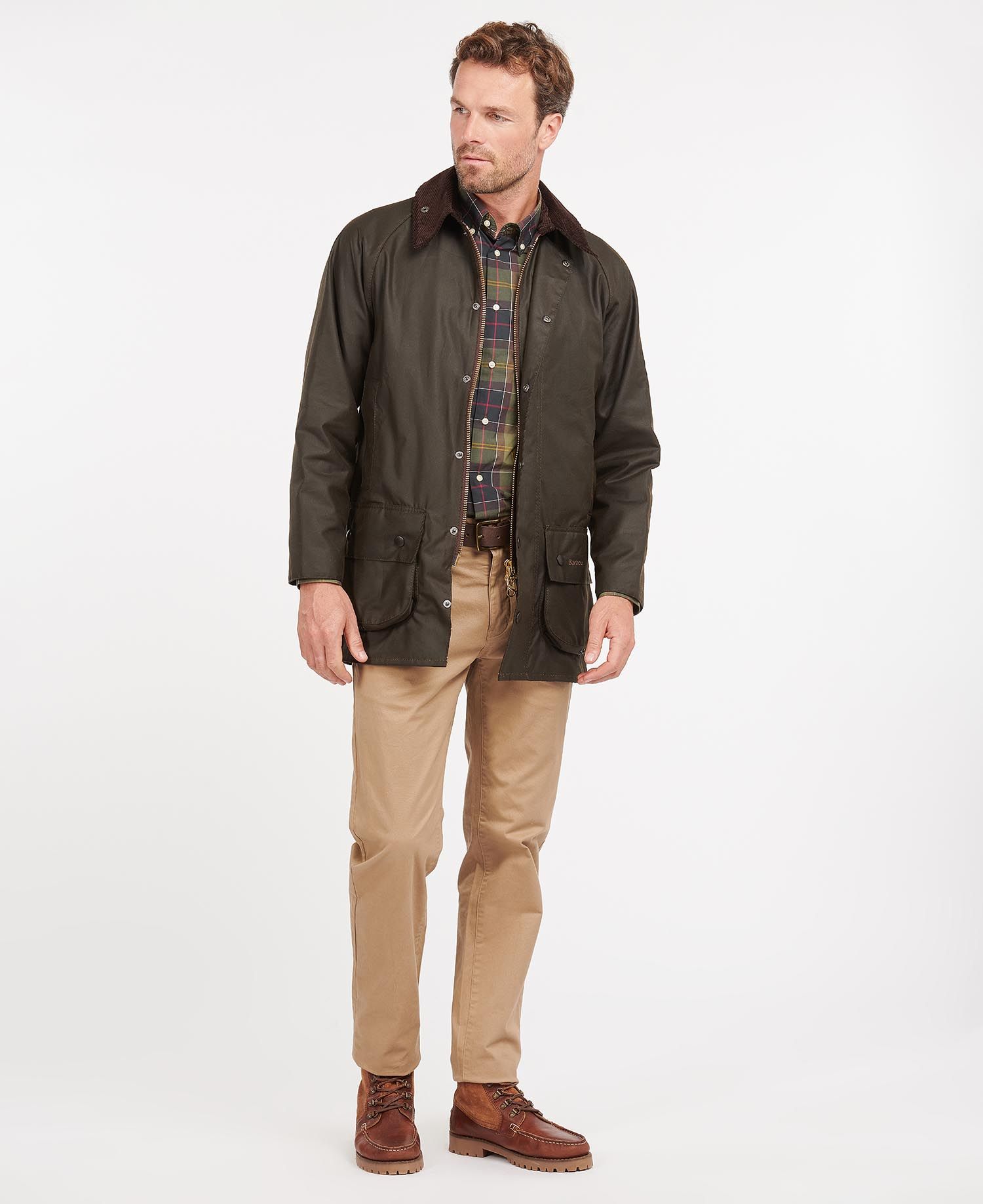 Classic Beaufort Waxed Jacket - Olive