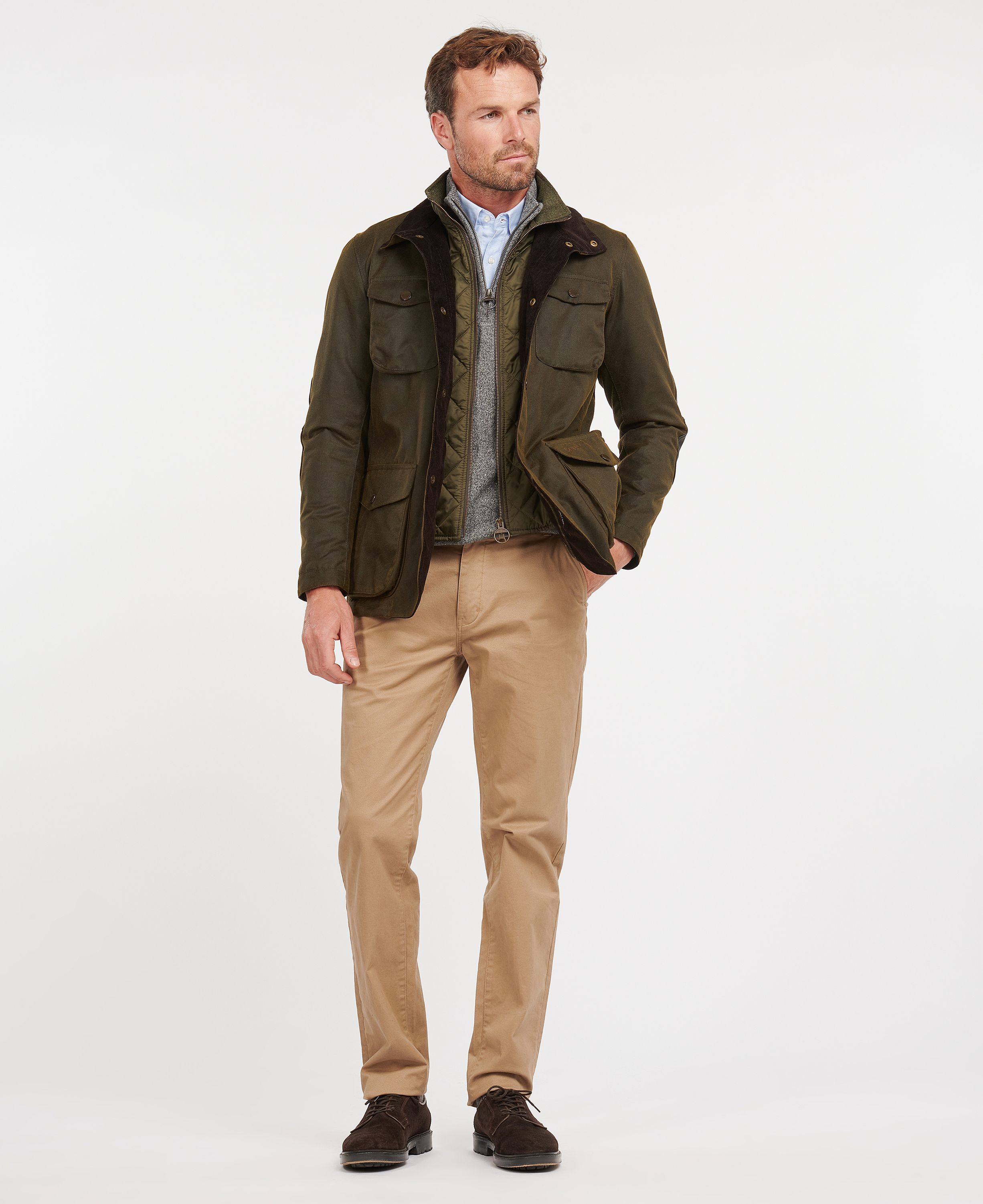 Men's Ogston Wax Jacket - Olive