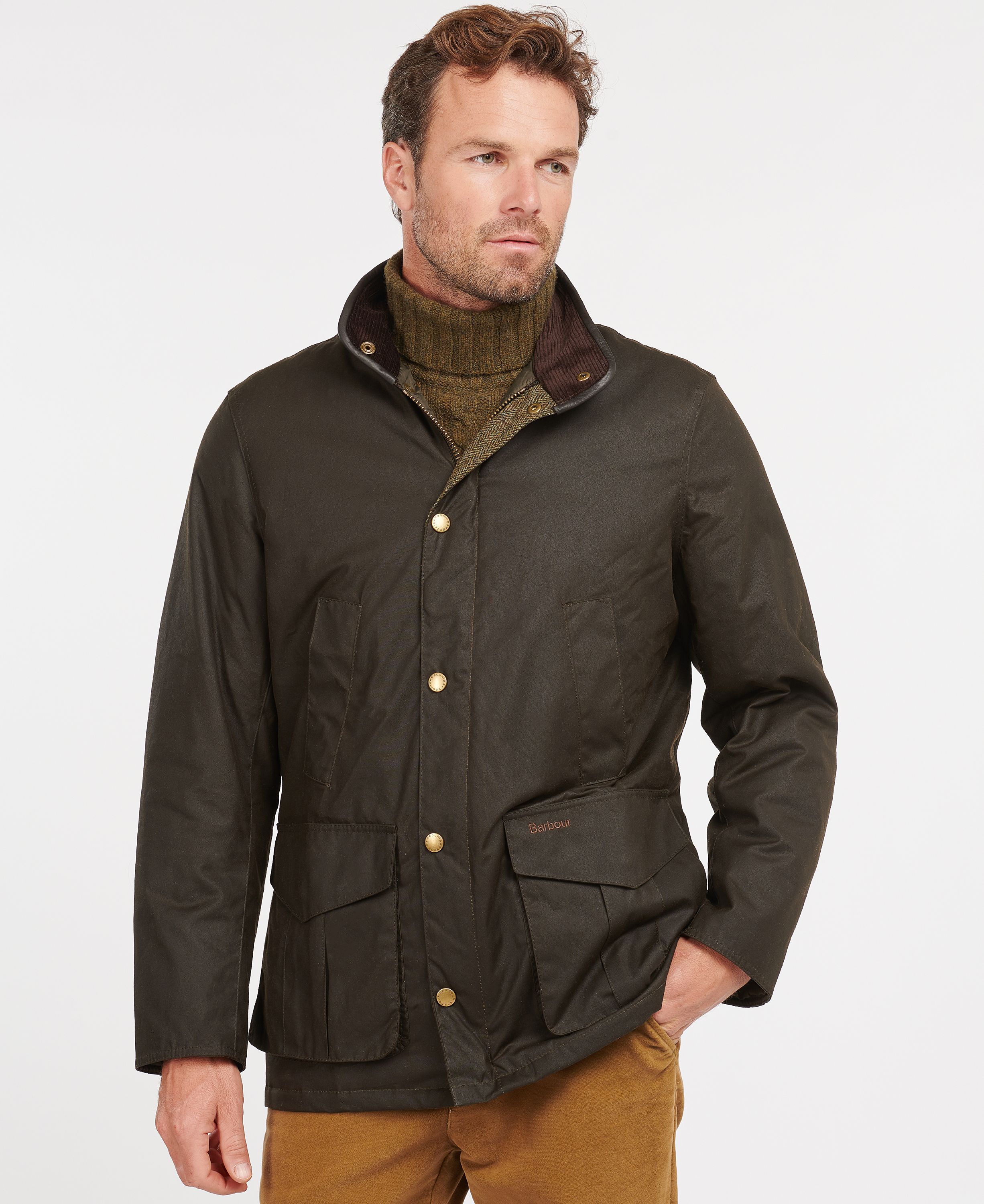 Men's Hereford Wax Jacket - Olive