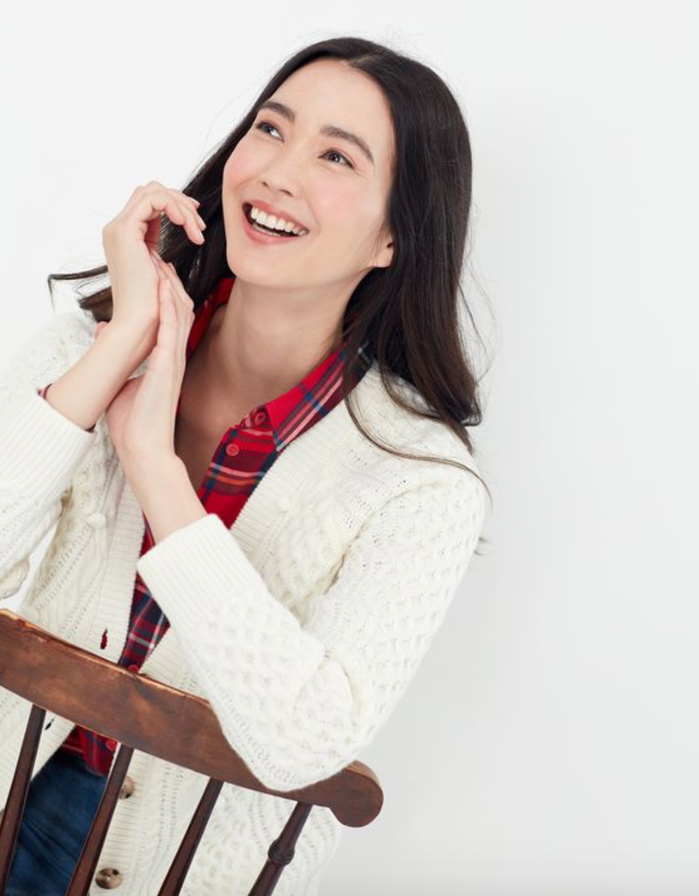 Joules - Women's Heritage Cable Cardigan - Aidy Cream