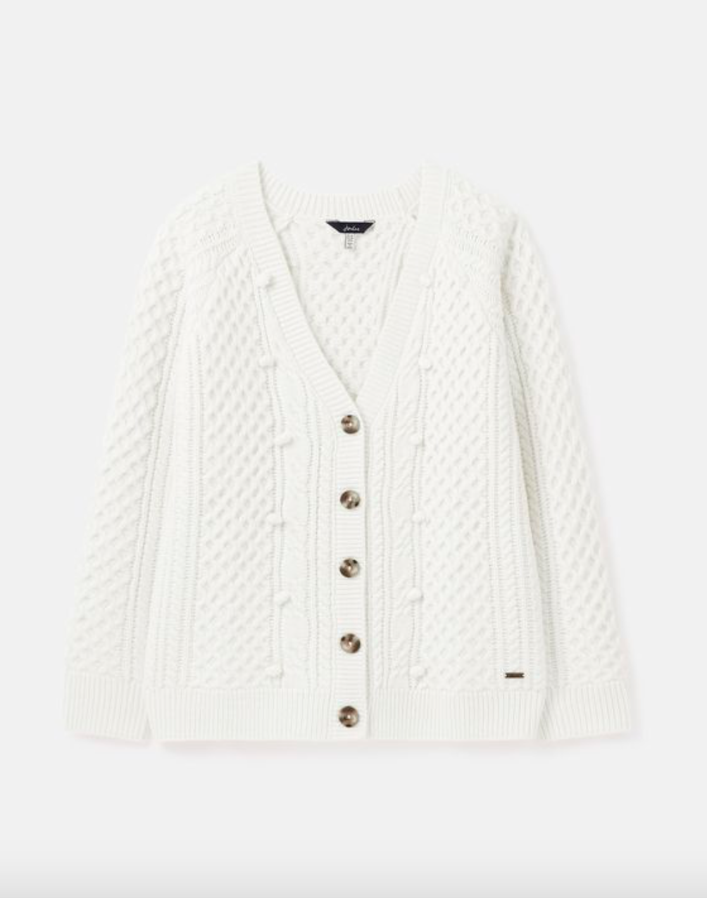 Joules - Women's Heritage Cable Cardigan - Aidy Cream