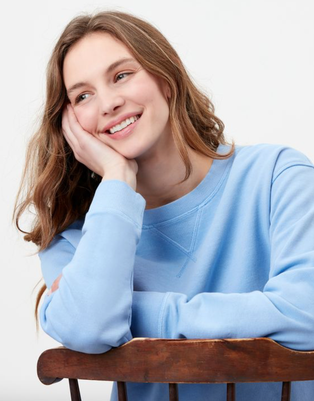 Joules - Women's Monique Crew Neck Sweatshirt - Haze Blue