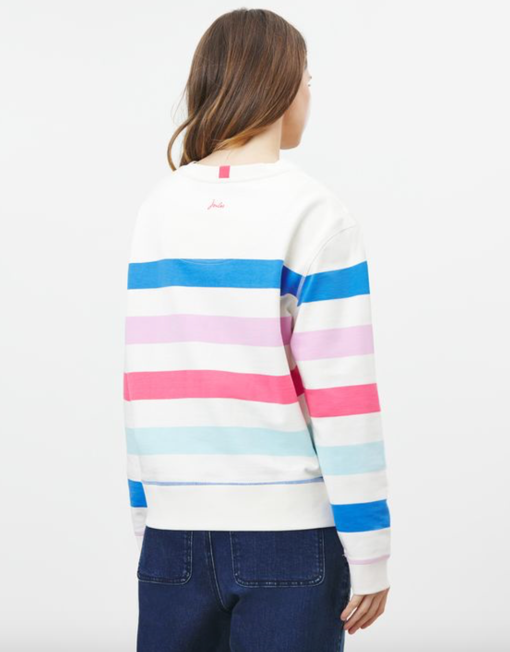 Joules - Women's Monique Crew Neck Sweatshirt - Multi Stripe
