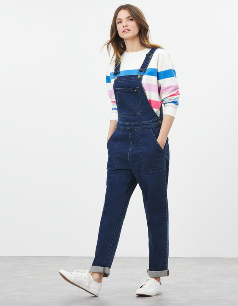 Joules - Women's Monique Crew Neck Sweatshirt - Multi Stripe