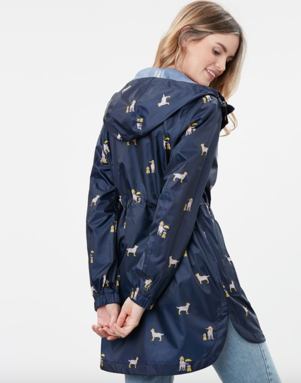 Golightly Packable Waterproof jacket - Navy Dogs