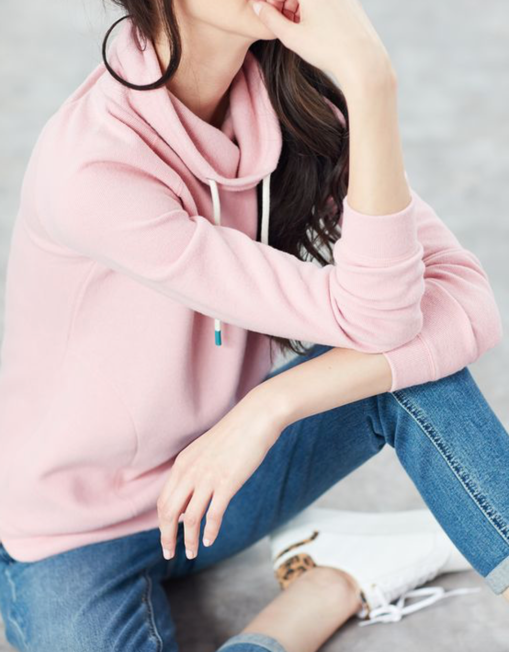 Joules - Women's Nadia Nadia Ribbed Sweatshirt - Dawn Pink