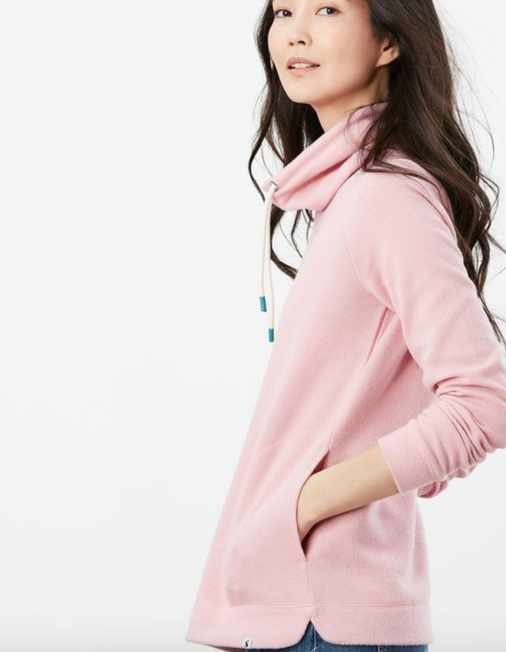 Joules - Women's Nadia Nadia Ribbed Sweatshirt - Dawn Pink