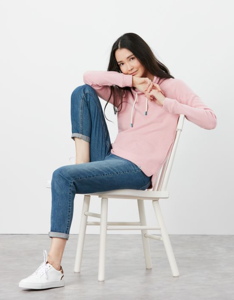 Joules - Women's Nadia Nadia Ribbed Sweatshirt - Dawn Pink