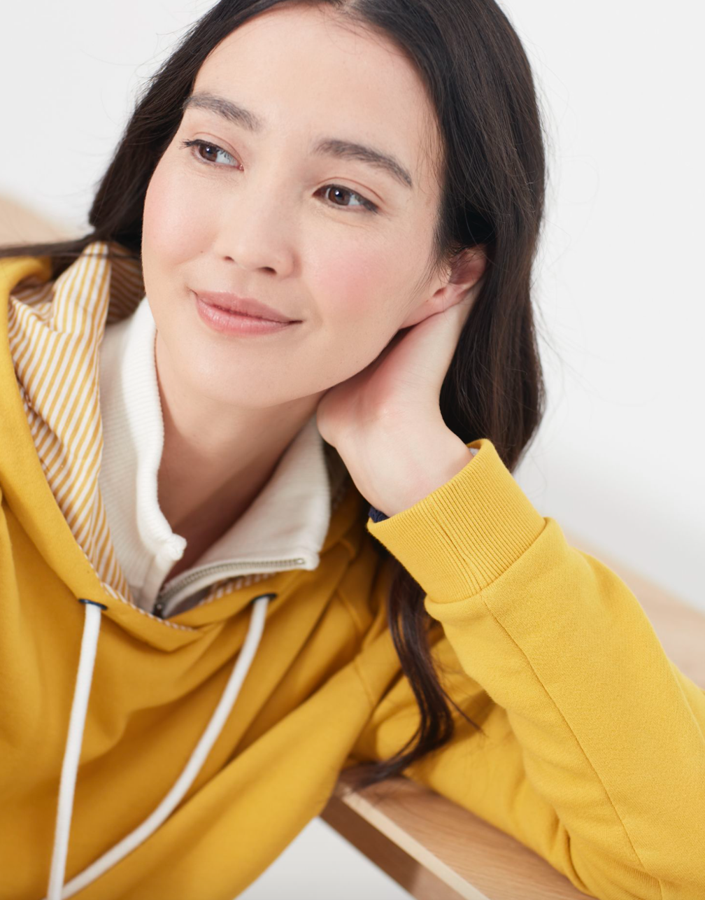 Women's Lil Raglan Hooded Sweatshirt - Antique Gold
