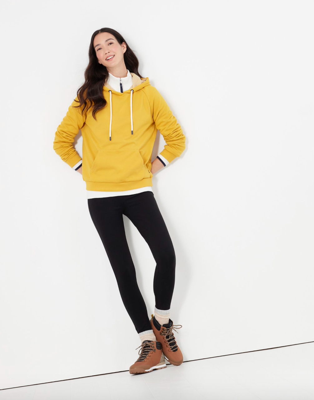 Women's Lil Raglan Hooded Sweatshirt - Antique Gold