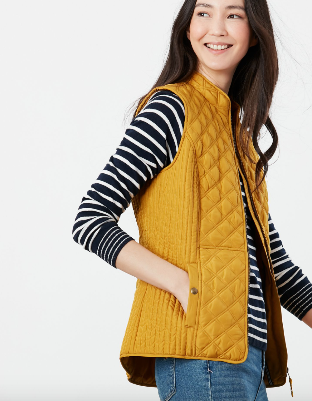 Minx Quilted Gilet - Caramel