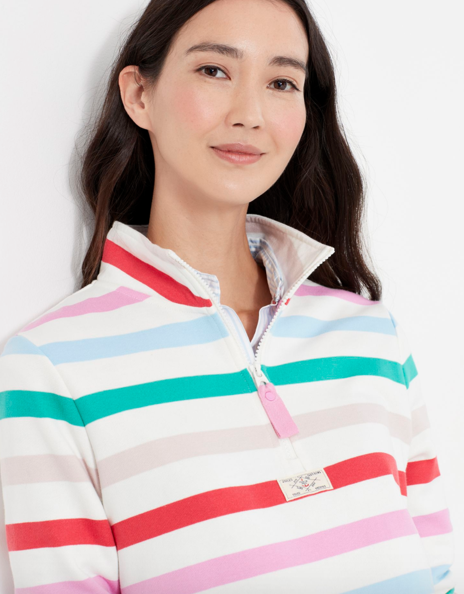Women's Pip Sweatshirt - Cream Multi Stripe