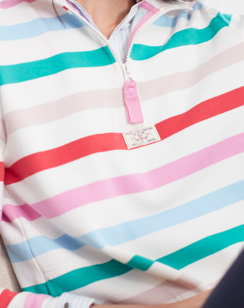 Women's Pip Sweatshirt - Cream Multi Stripe