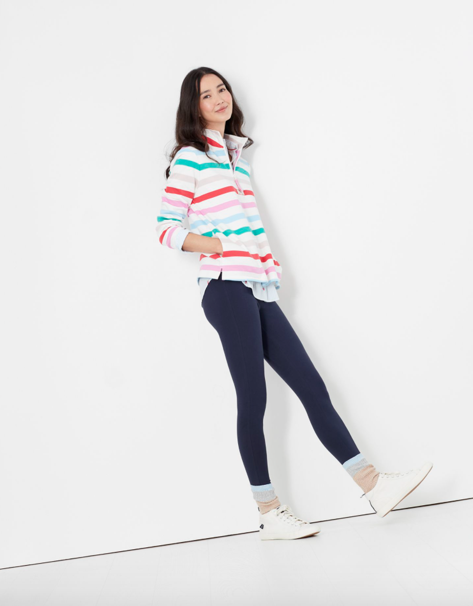 Women's Pip Sweatshirt - Cream Multi Stripe