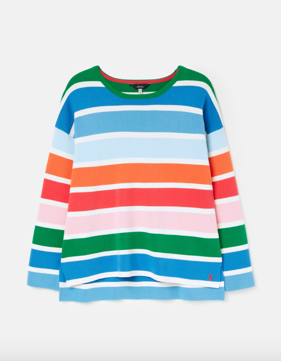 Joules - Women's Uma Milano stitch Jumper - Multi Stripe