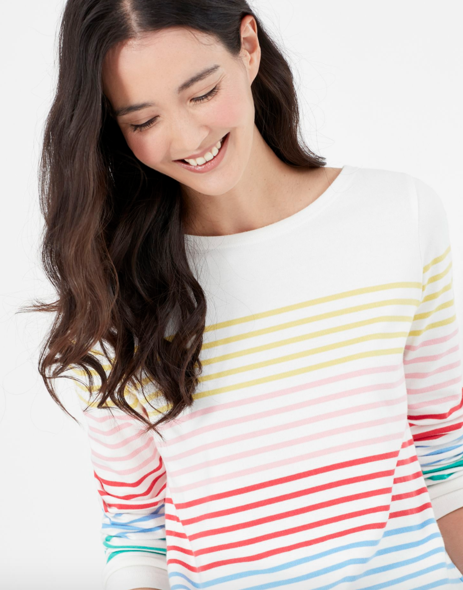 Joules - Women's Harbour Long Sleeve - Multi Colour Stripe