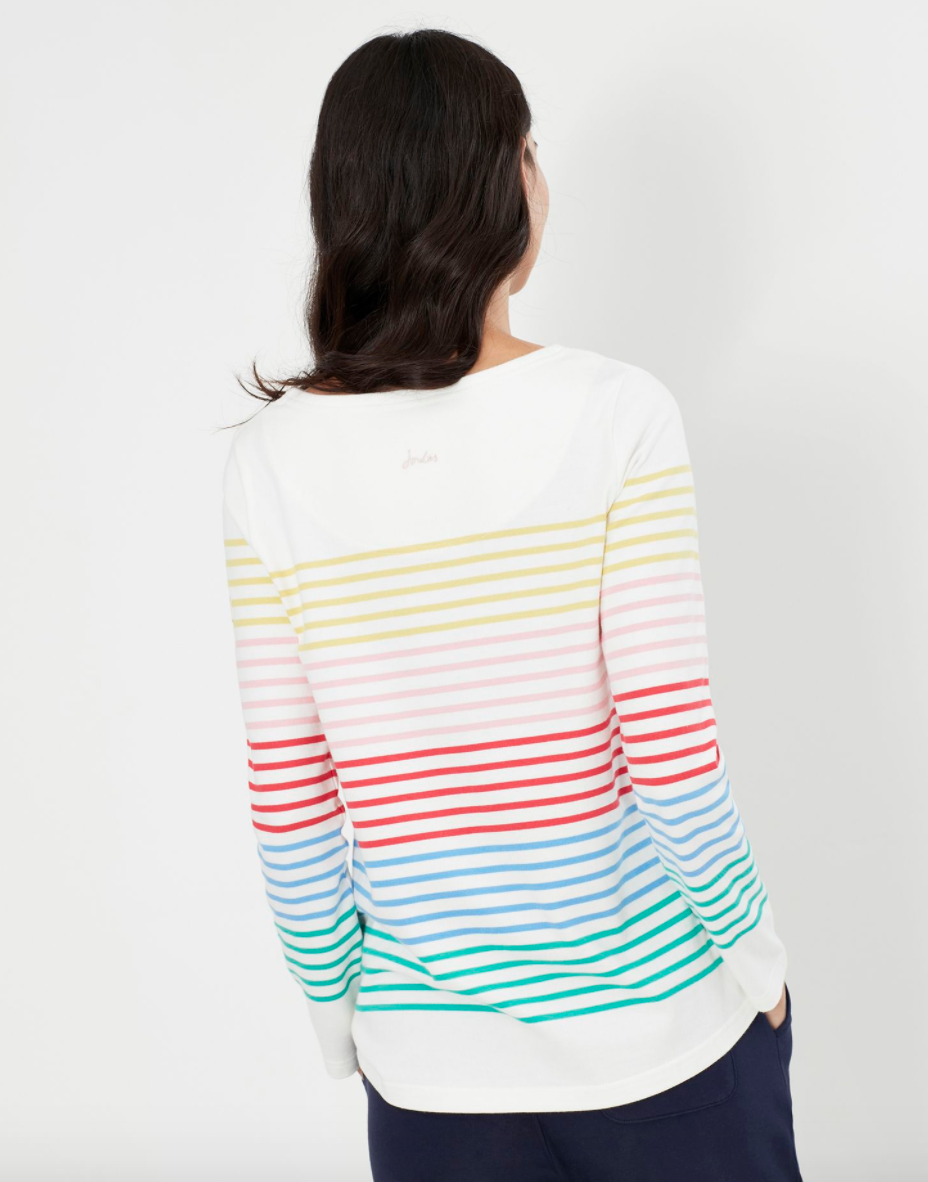 Joules - Women's Harbour Long Sleeve - Multi Colour Stripe