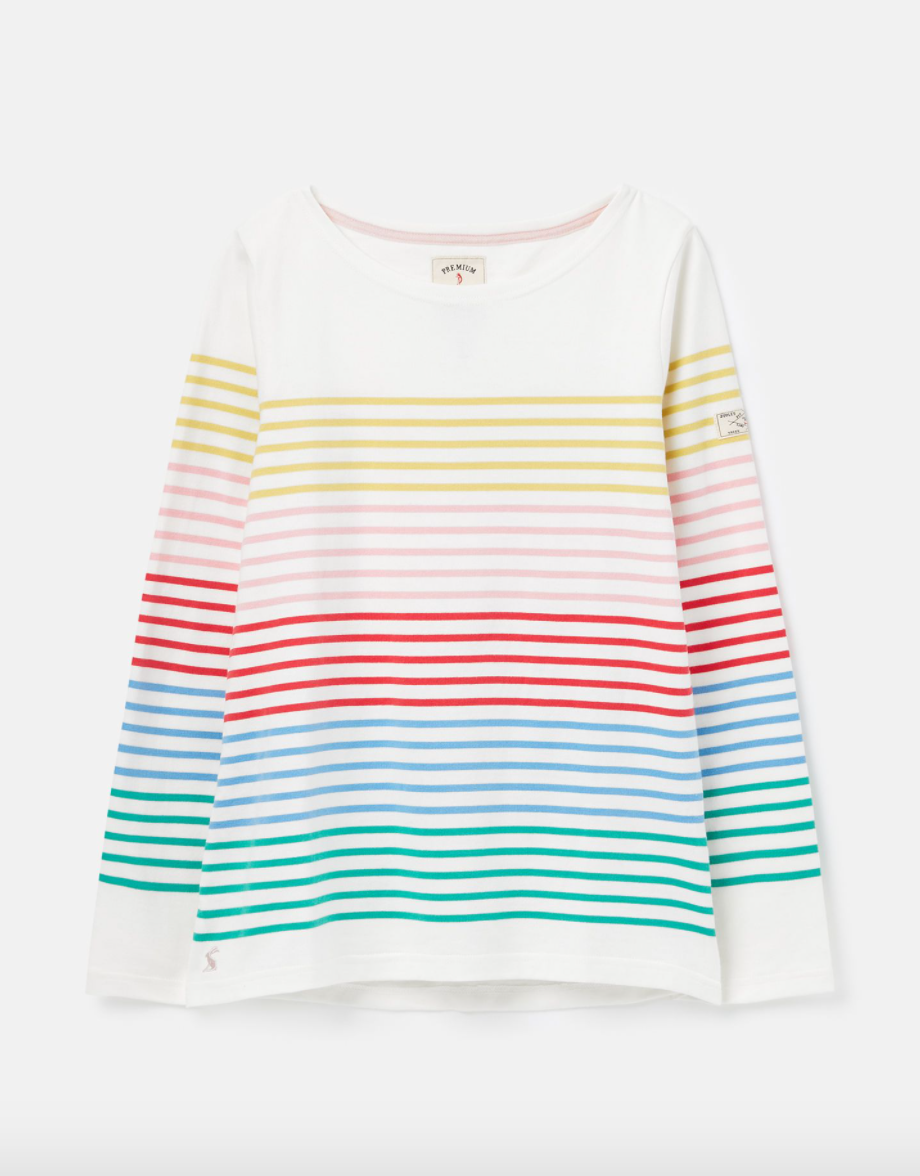 Joules - Women's Harbour Long Sleeve - Multi Colour Stripe