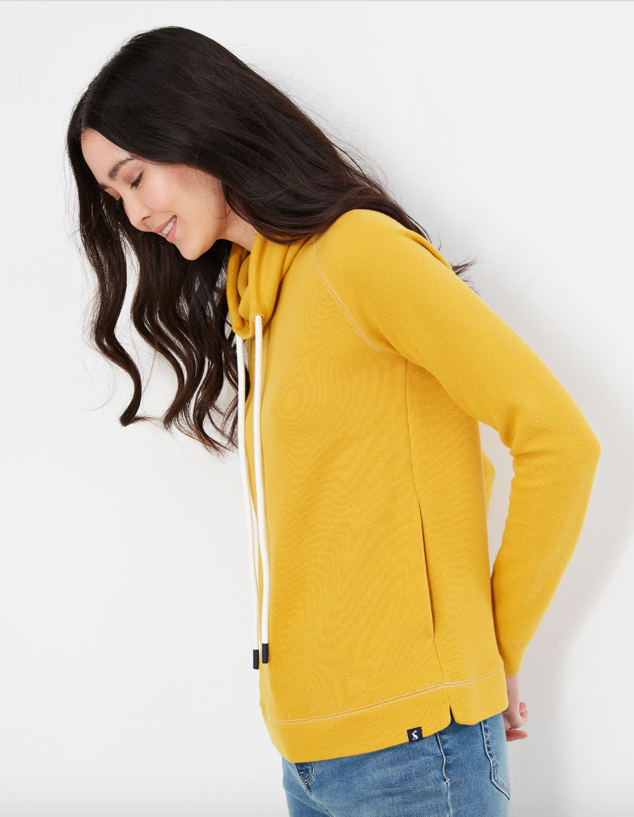 Joules - Women's Nadia Ribbed Sweatshirt - Antique Gold