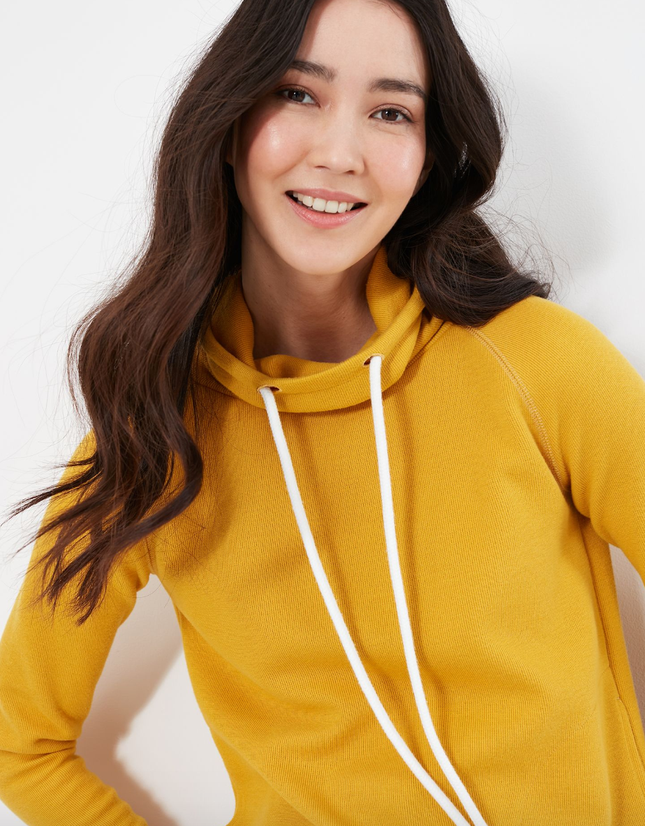 Joules - Women's Nadia Ribbed Sweatshirt - Antique Gold