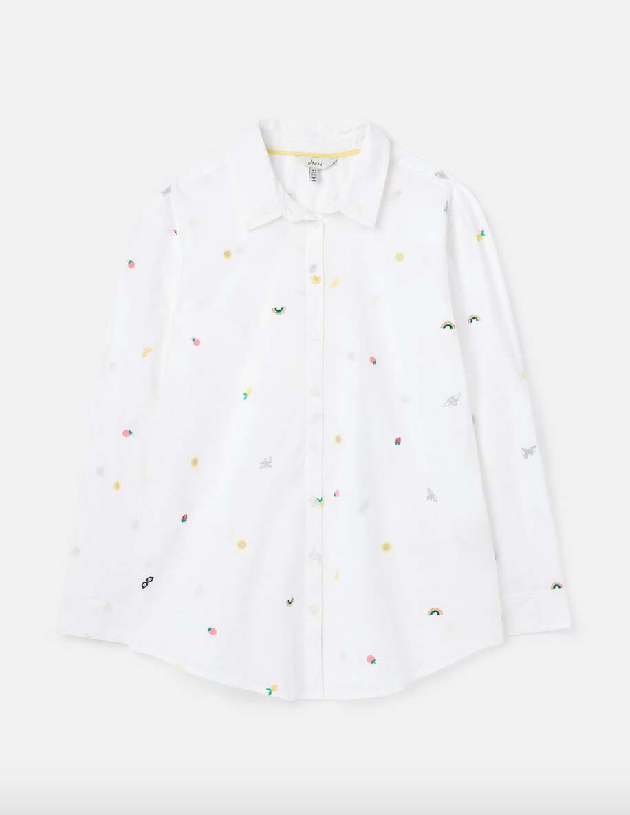 Joules - Women's Casual Cotton Shirt - Chalk