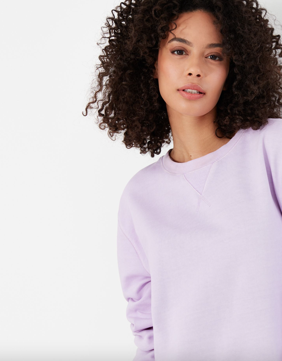 Joules - Women's Monique Crew Neck Sweatshirt - Mid Purple