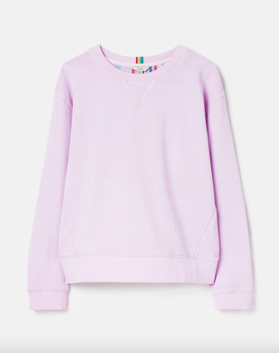 Joules - Women's Monique Crew Neck Sweatshirt - Mid Purple