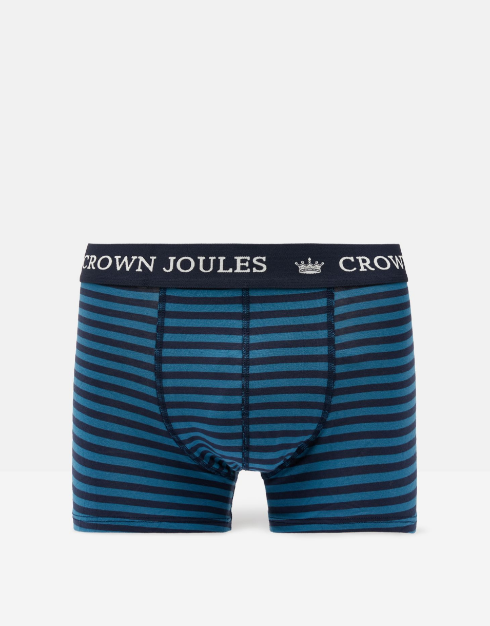 Men's Crown Joules Cotton Boxers 2 Pack- Stripe