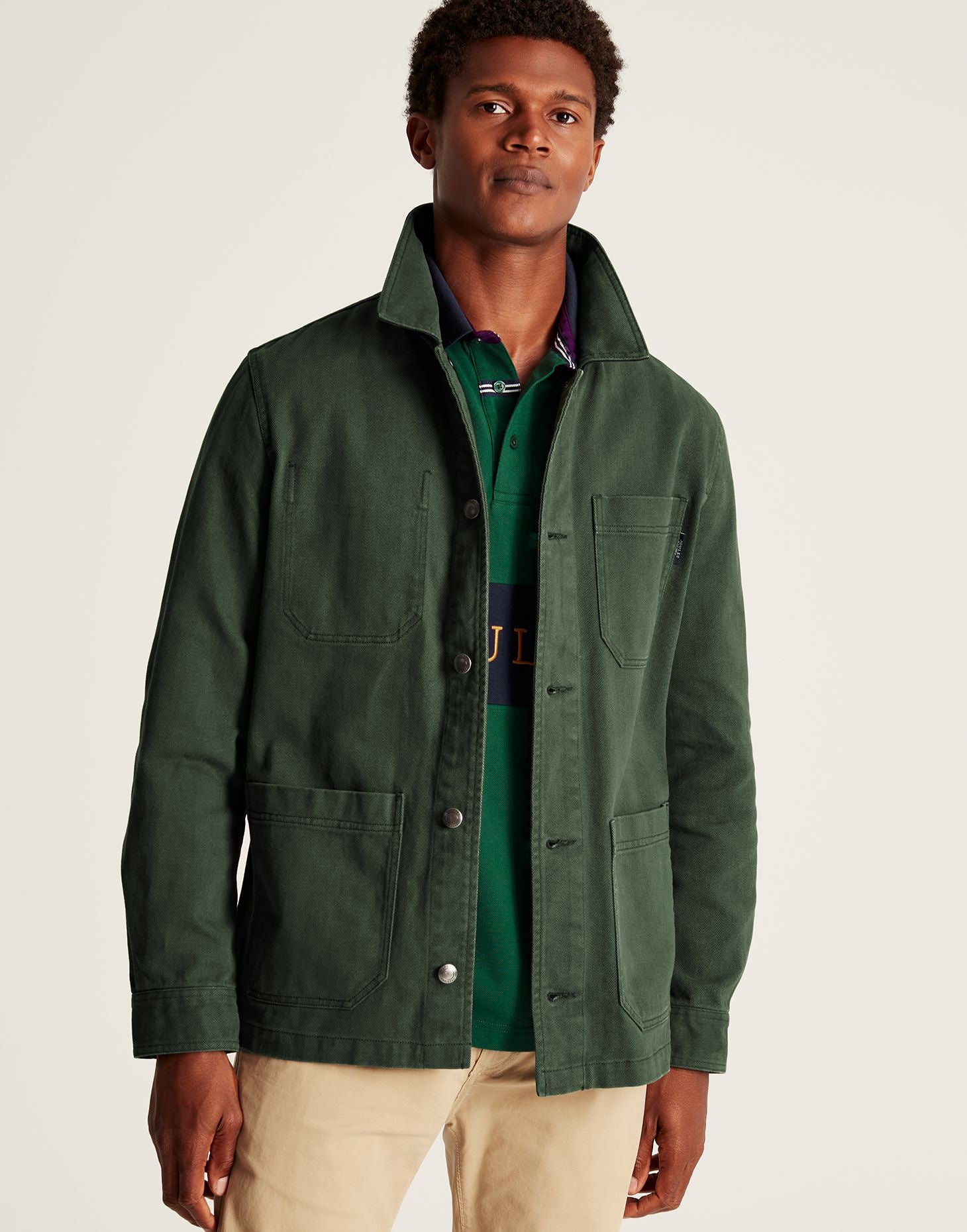 Lindell Multi Pocket Woven Jacket - Dark Green