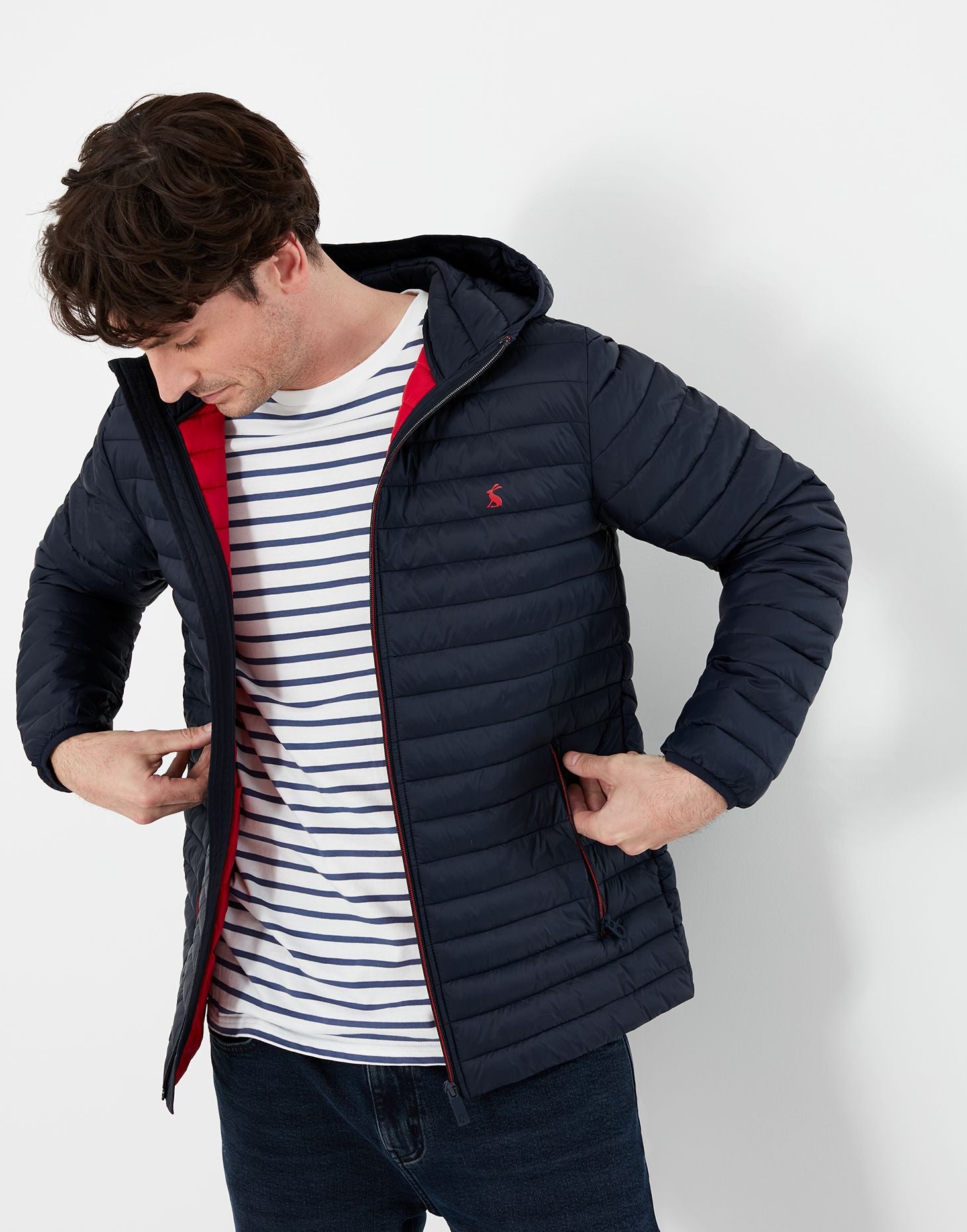 Men's Snug Padded Jacket - Marine Navy