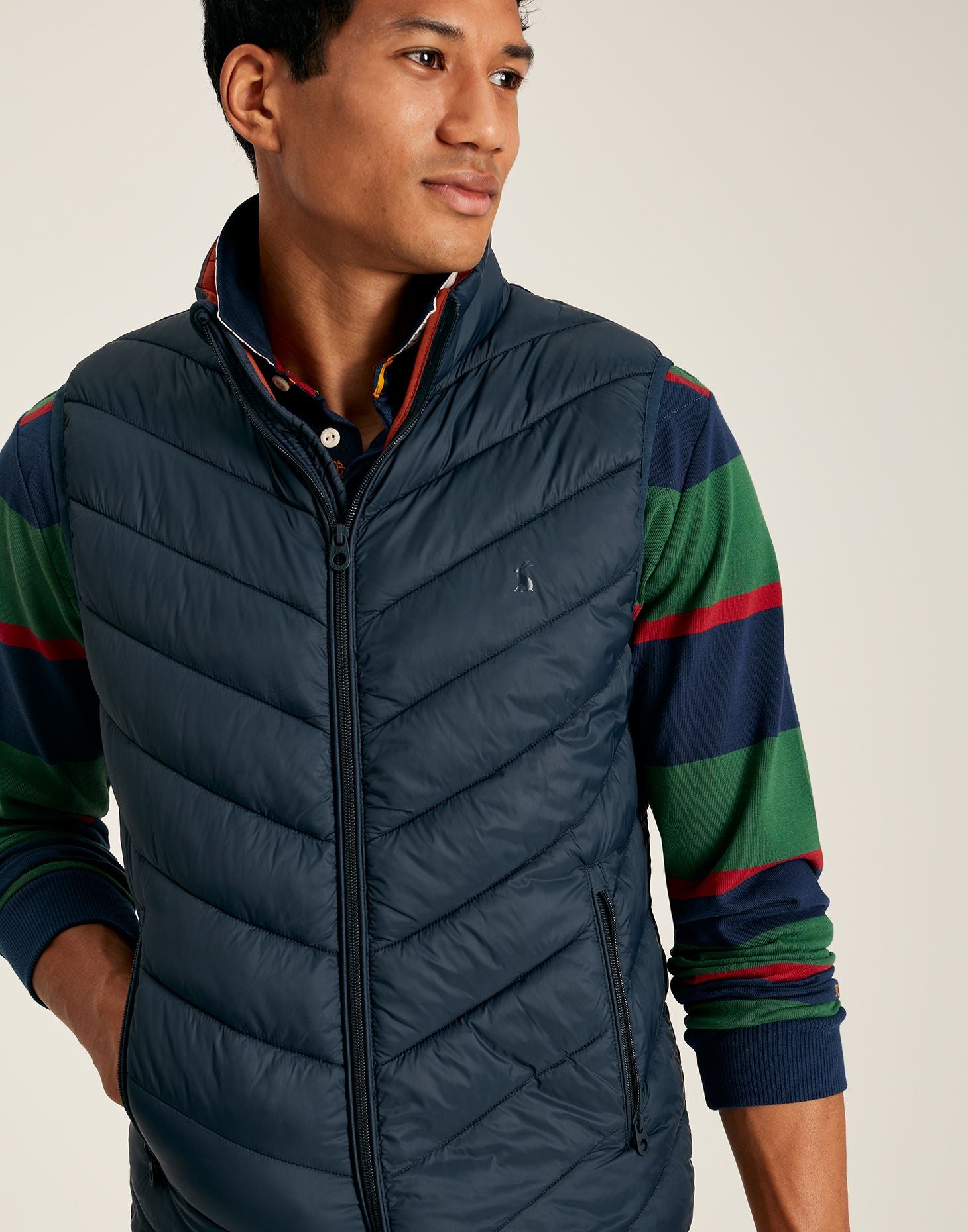 Garrett Quilted Gilet - Dark Navy