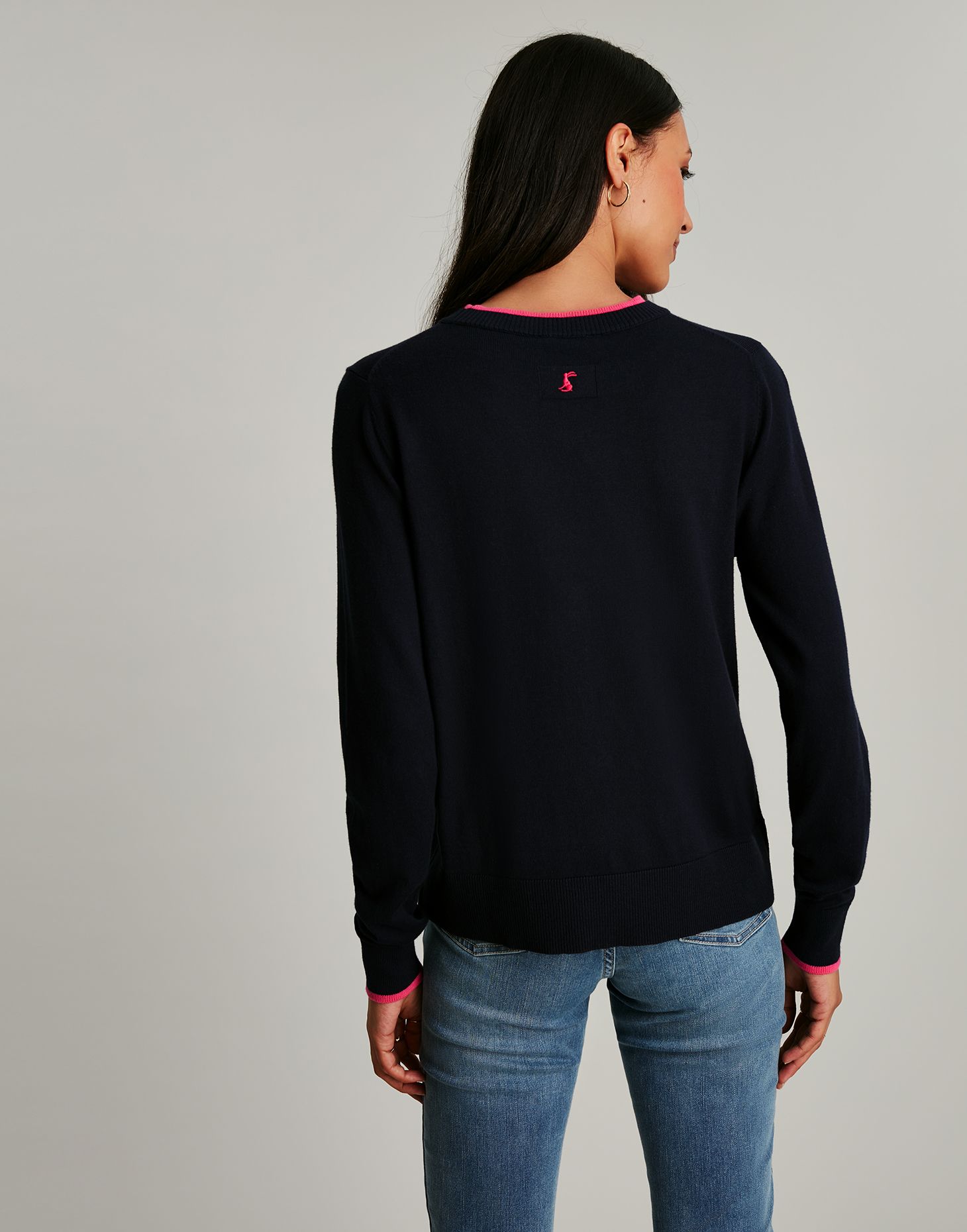Women's Mariella Intarsia Jumper - Navy Bee
