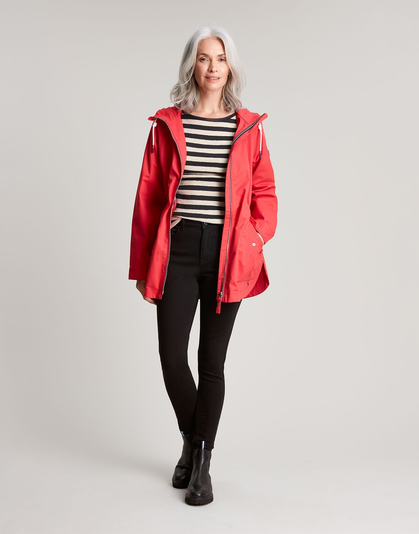 Women's Shoreside Coastal Waterproof Coat - Red
